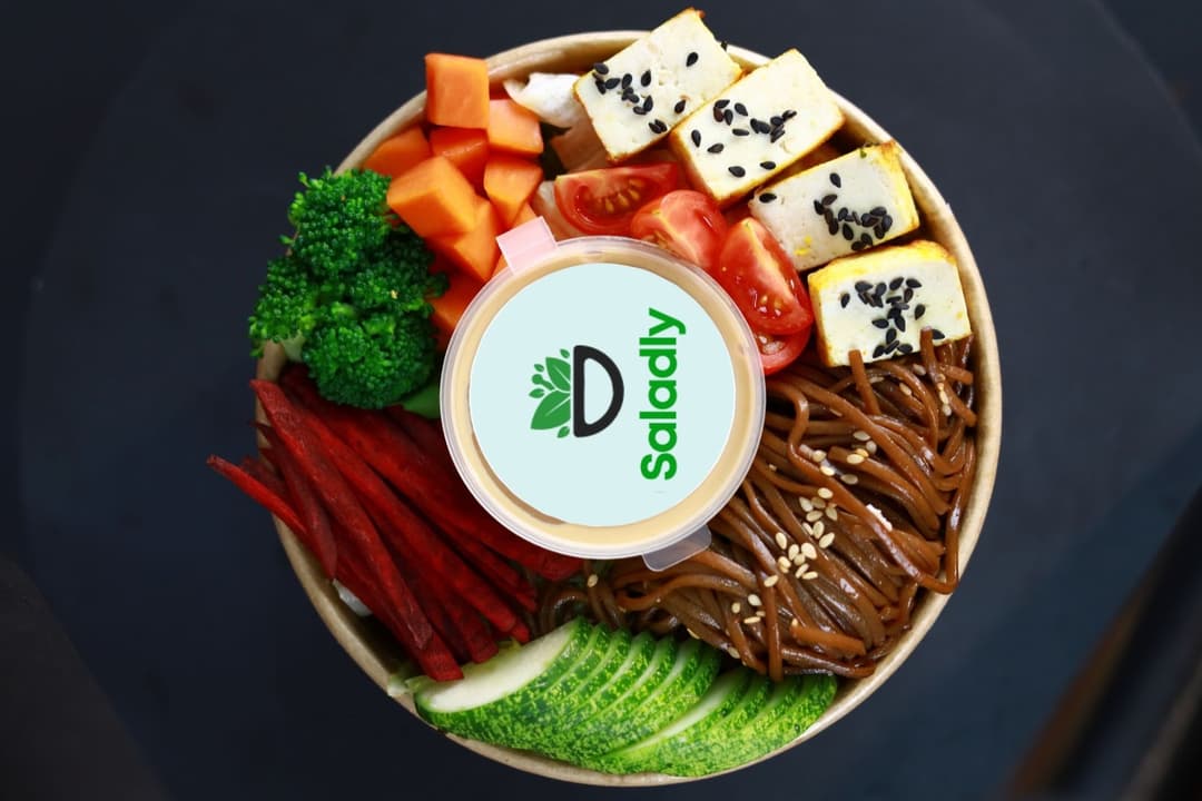 Fresh healthy salad bowl